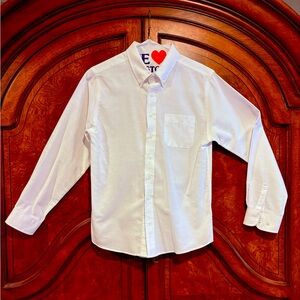 George L/S white dress shirt; Boys XL 14/16